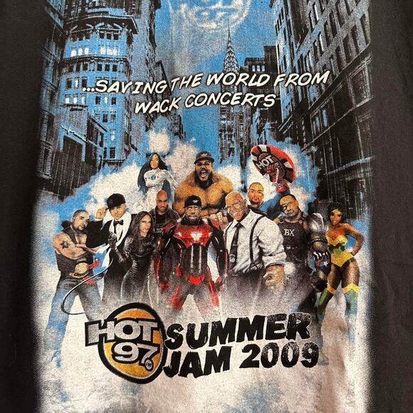 Vintage 2009 Hot 97 Summer Jam Concert Rap Tee - Picture 3 of 7